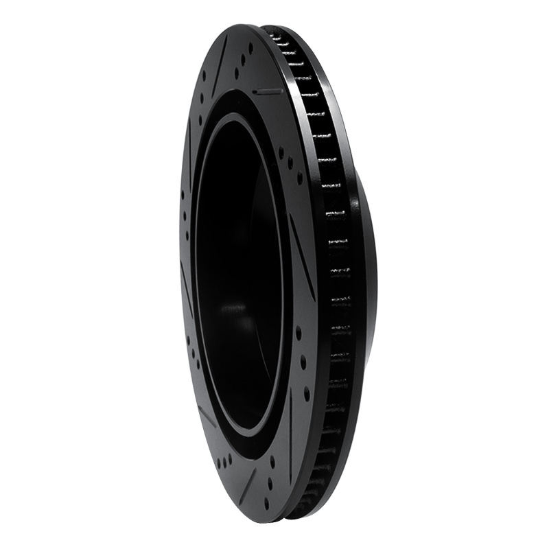 Chevrolet Camaro Brake Rotor (1) - Rear Right - R1 Concepts - Drilled & Slotted - Black - `98-`02